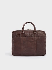 Osprey London Medium The Washed Leather Grip Brown Bag - Image 2 of 7