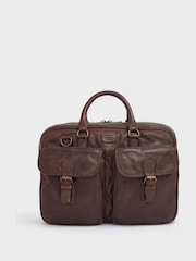 Osprey London Medium The Washed Leather Grip Brown Bag - Image 3 of 7