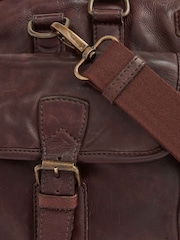 Osprey London Medium The Washed Leather Grip Brown Bag - Image 7 of 7