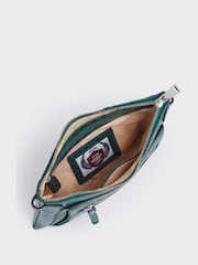 Blau - Osprey London The Ruby Clutch aus Leder, Cognac - Bild 3 von 4
