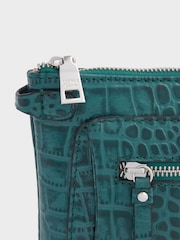 Blau - Osprey London The Ruby Clutch aus Leder, Cognac - Bild 4 von 4