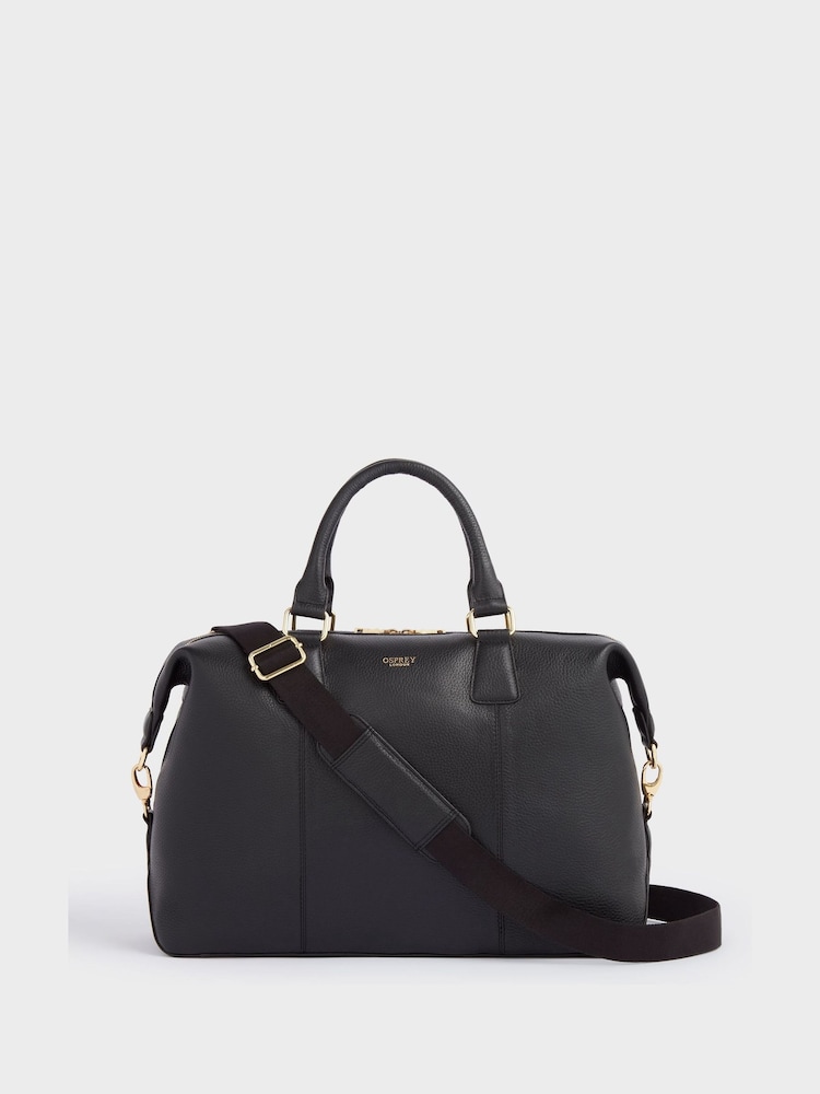 OSPREY LONDON Red The Adaline Leather Weekender - Image 1 of 6