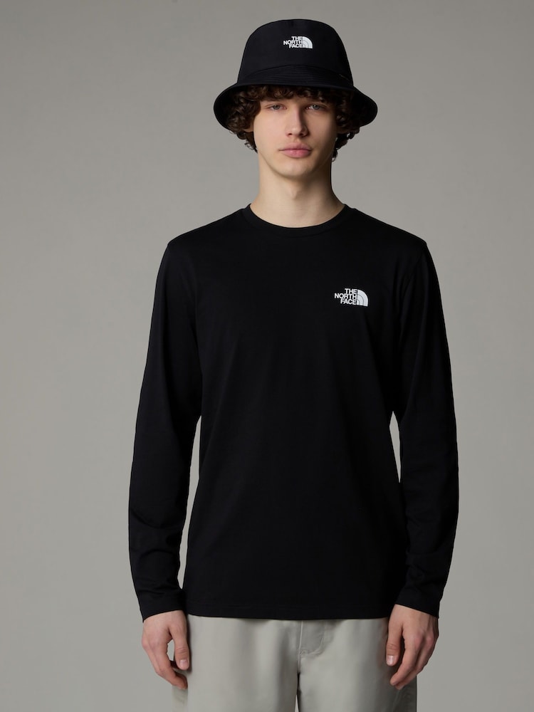 The North Face Black Mens Long Sleeve Simple Dome T-Shirt - Image 1 of 5