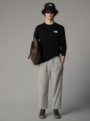 The North Face Black Mens Long Sleeve Simple Dome T-Shirt - Image 3 of 5
