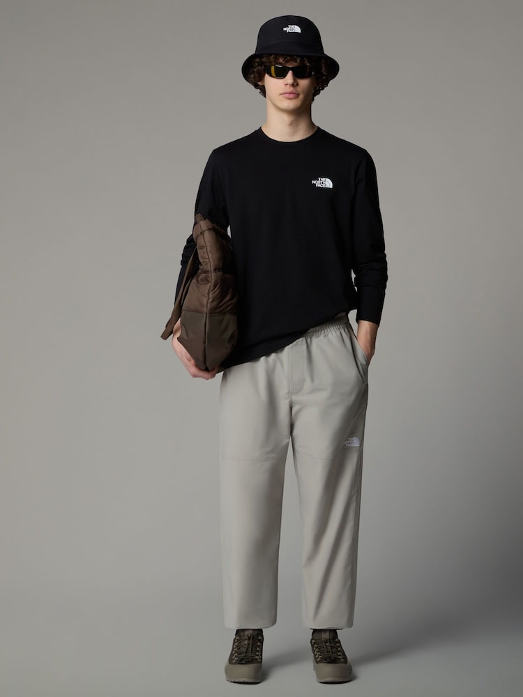The North Face Black Mens Long Sleeve Simple Dome T-Shirt - Image 3 of 5