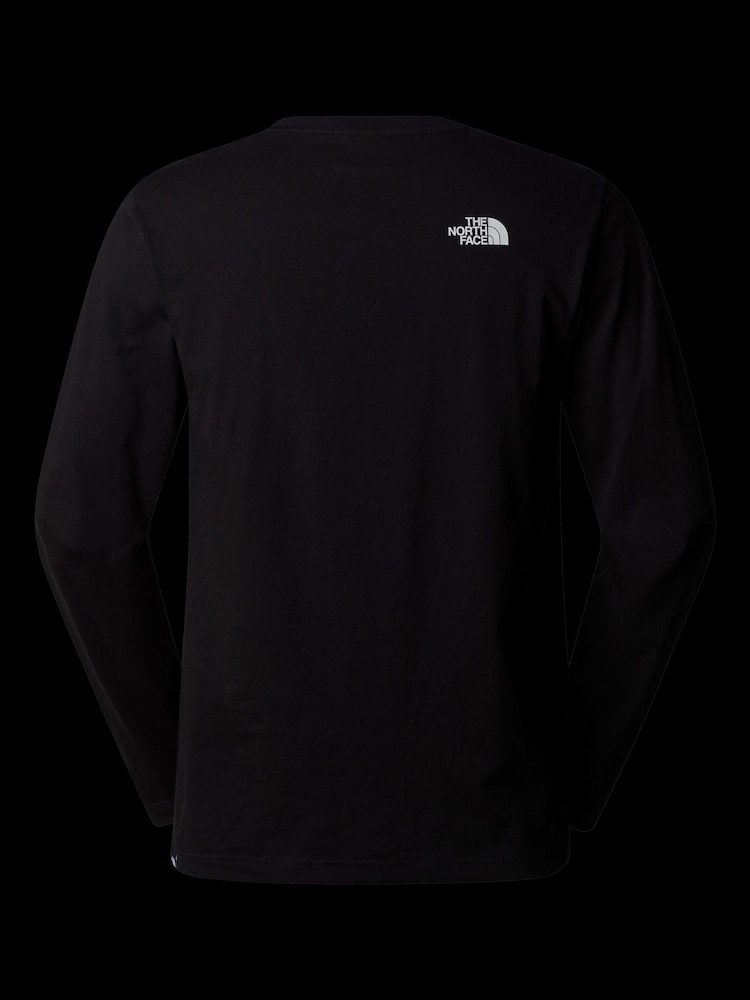 The North Face Black Mens Long Sleeve Simple Dome T-Shirt - Image 5 of 5