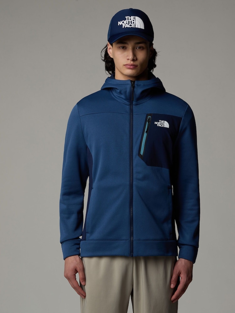 The North Face Blue Mens Mountain Athletic Full Zip Fleece - Image 1 of 4