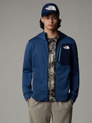 The North Face Blue Mens Mountain Athletic Full Zip Fleece - Image 3 of 4