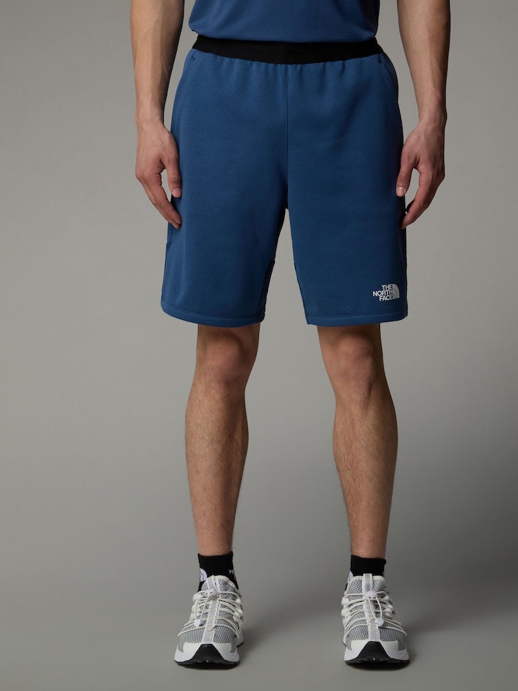 The North Face Blue Mens Mountain Athletics Fleece Shorts - Image 1 of 3 The North Face Blue Mens Mountain Athletics Fleece Shorts - Image 1 of 3