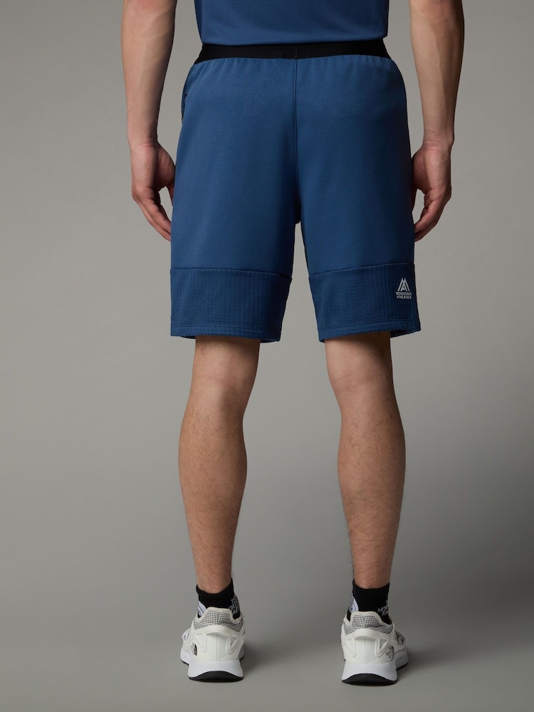 The North Face Blue Mens Mountain Athletics Fleece Shorts - Image 3 of 3
