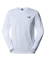 The North Face White Mens Long Sleeve Simple Dome T-Shirt - Image 1 of 2