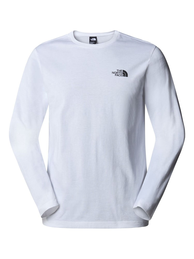 The North Face White Mens Long Sleeve Simple Dome T-Shirt - Image 1 of 2