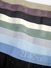 Black Pastel Textured Colour Waistband Trunk Boxers 8 Pack - Image 10 of 10