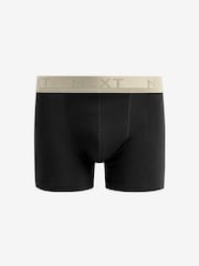 Black Pastel Textured Colour Waistband Trunk Boxers 8 Pack - Image 2 of 10