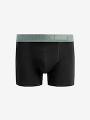 Black Pastel Textured Colour Waistband Trunk Boxers 8 Pack - Image 6 of 10