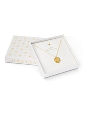 Orelia London Gold Plated Zodiac Medallion Necklace - Image 3 of 3