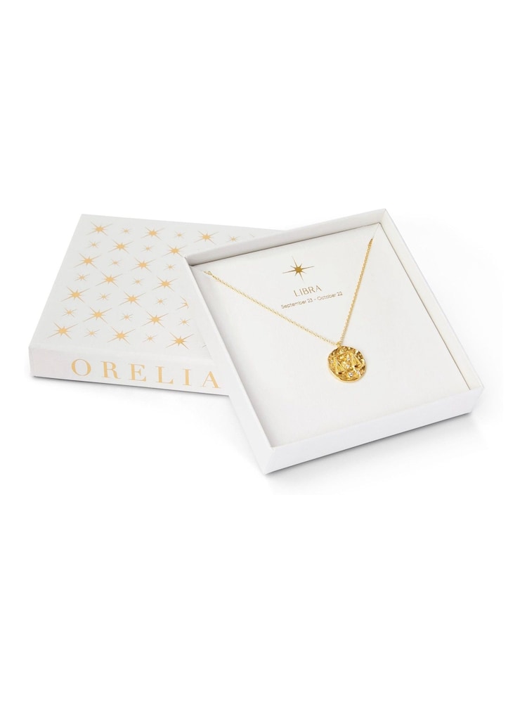Orelia London Gold Plated Zodiac Medallion Necklace - Image 3 of 3