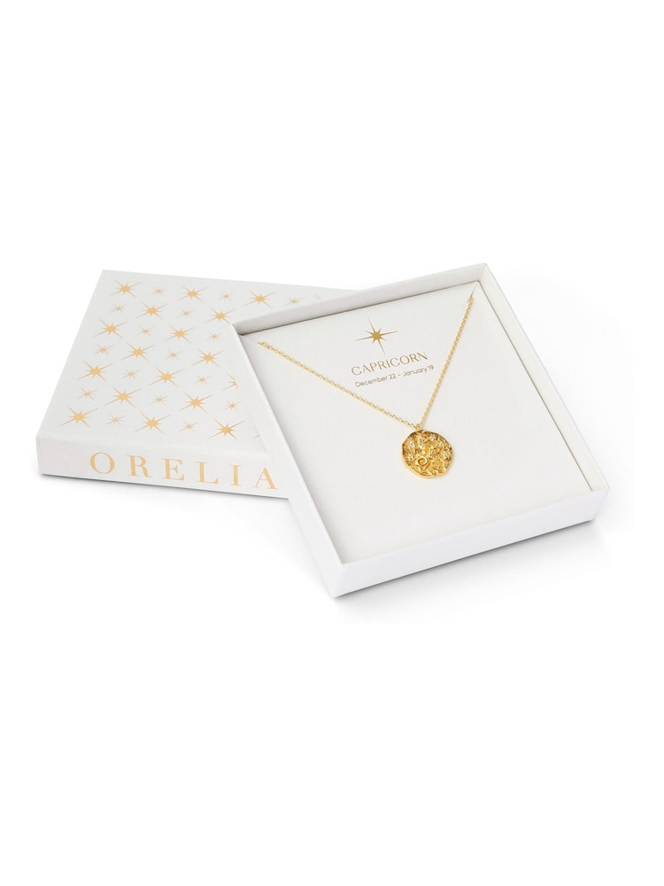 Orelia London Gold Plated Zodiac Medallion Necklace - Image 3 of 3