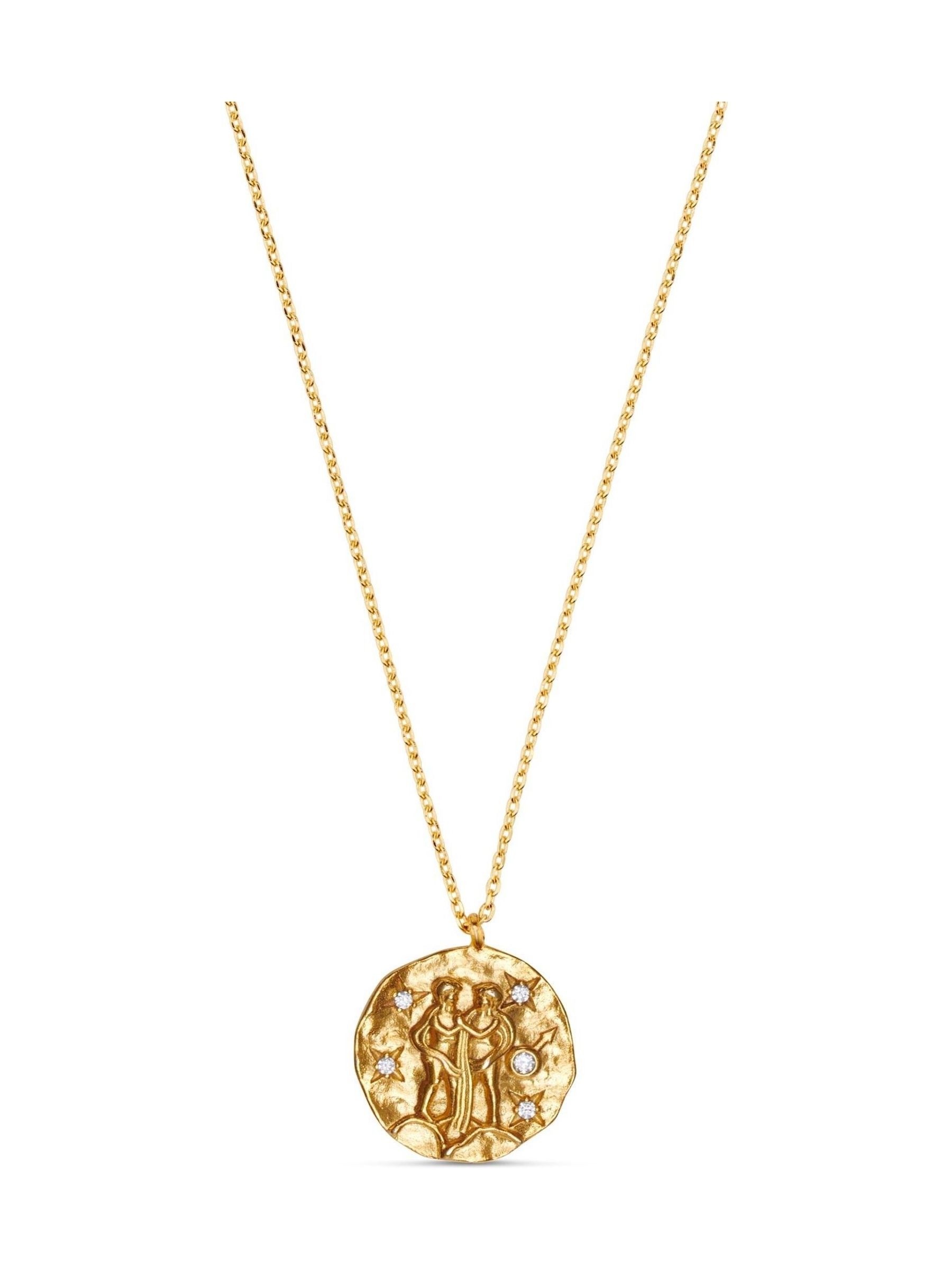 Orelia London Gold Plated Zodiac Medallion Necklace - Image 2 of 3