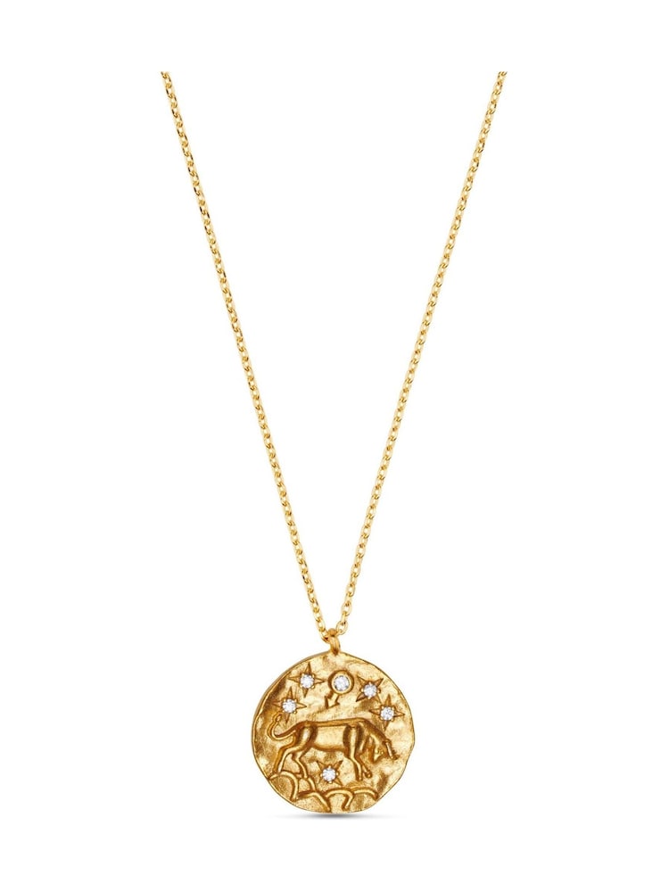 Orelia London Gold Plated Zodiac Medallion Necklace - Image 2 of 3