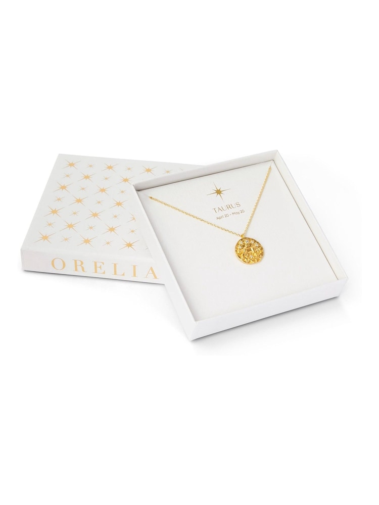 Orelia London Gold Plated Zodiac Medallion Necklace - Image 3 of 3