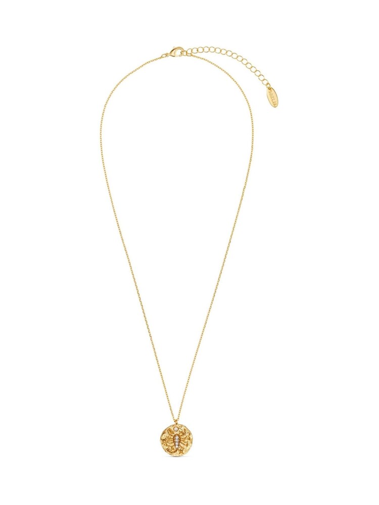 Orelia London Gold Plated Zodiac Medallion Necklace - Image 1 of 3