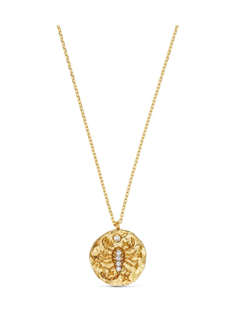 Orelia London Gold Plated Zodiac Medallion Necklace - Image 2 of 3