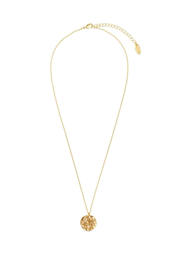 Orelia London Gold Plated Zodiac Medallion Necklace - Image 1 of 3