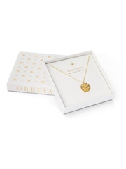 Orelia London Gold Plated Zodiac Medallion Necklace - Image 3 of 3