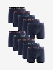 Marinblå textur midjeband - 10 -paket - A-Front Boxare - Bild 1 av 13