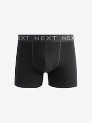 Black Cotton Rich Trunk Boxers 4 Pack - Image 3 of 7
