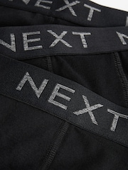 Black Cotton Rich Trunk Boxers 4 Pack - Image 7 of 7