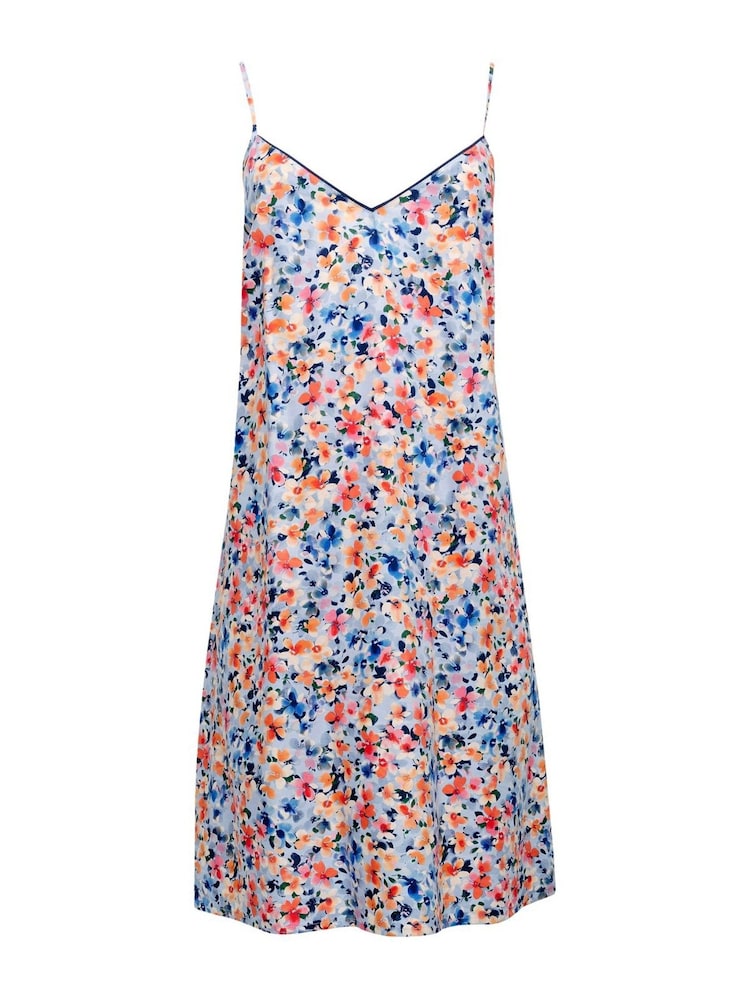 Cyberjammies Blue Ditsy Print Strap Nightdress - Image 4 of 4