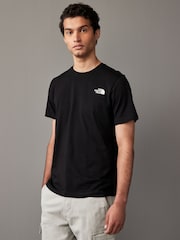 The North Face Black Topographic Back Print 100% Cotton T-Shirt - Image 3 of 6