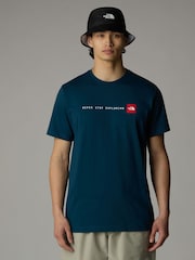 The North Face Blue Never Stop Exploring 100% Cotton T-Shirt - Image 1 of 3