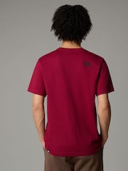 The North Face Red Mens Simple Dome T-Shirt - Image 2 of 3