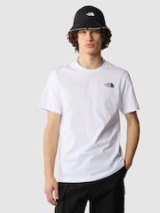 The North Face White Mens Short Sleeve Celebration Redbox 100% Cotton T-Shirt - Image 1 of 3
