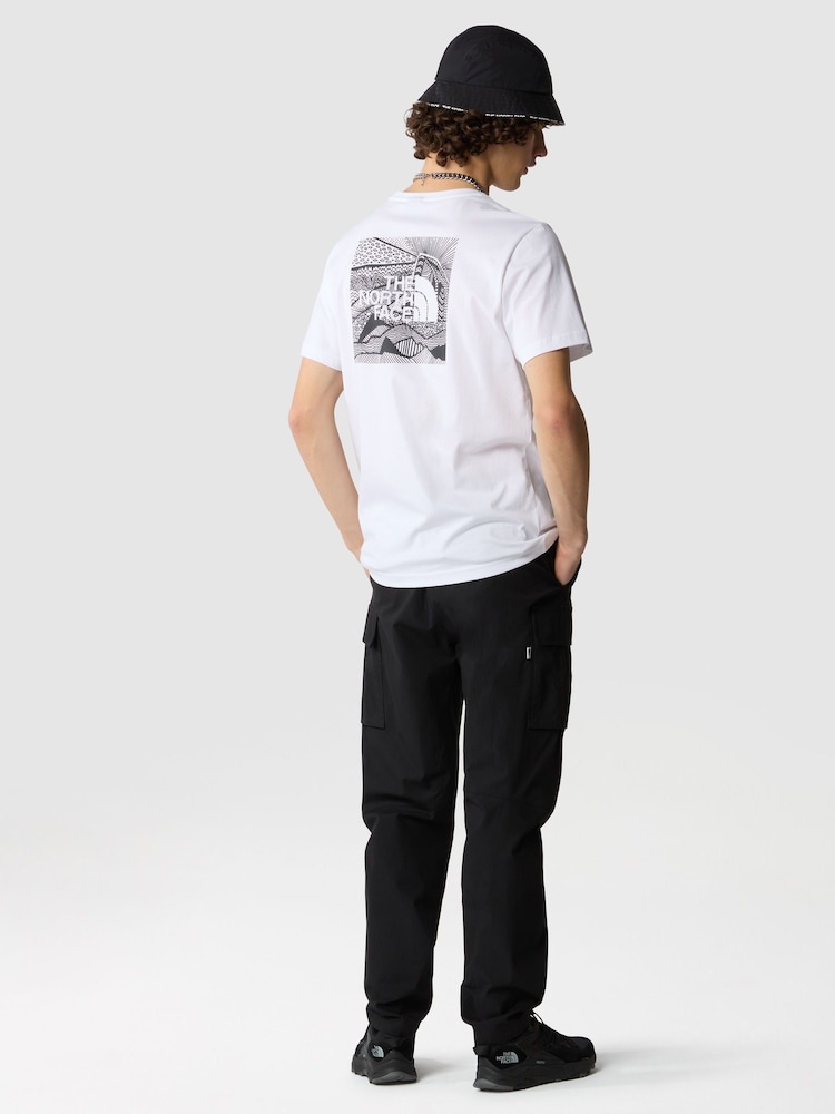The North Face White Mens Short Sleeve Celebration Redbox 100% Cotton T-Shirt - Image 3 of 3