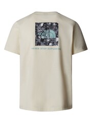 The North Face White Mens Short Sleeve 100% Cotton Redbox T-Shirt - Image 2 of 2