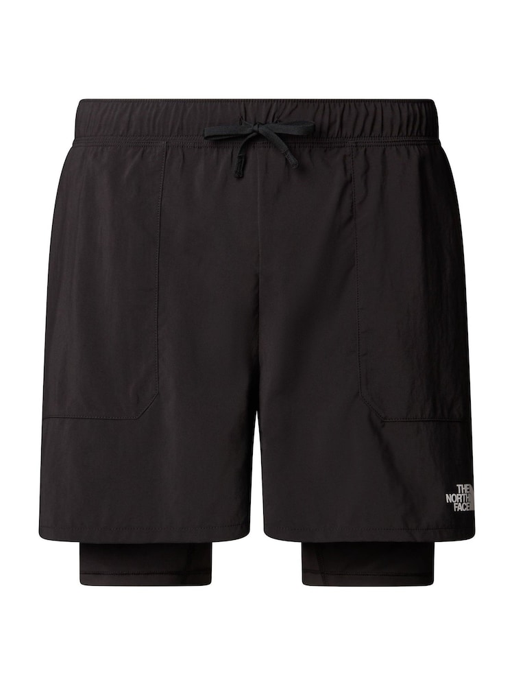 The North Face Black Mens Sunriser 2 in 1 6" Shorts - Image 3 of 3 The North Face Black Mens Sunriser 2 in 1 6" Shorts - Image 3 of 3