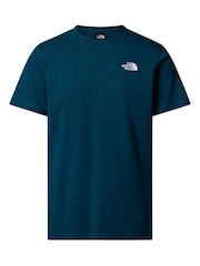 Niebieski - The North Face Vertical Print 100% Cotton T-Shirt - Image 4 of 5