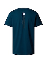 Niebieski - The North Face Vertical Print 100% Cotton T-Shirt - Image 5 of 5