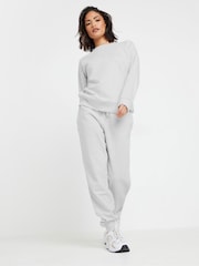 PixieGirl Petite Grey Marl Elasticated Waist Cuffed Joggers - Image 1 of 2