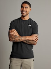 The North Face Black Vertical Print 100% Cotton T-Shirt - Image 1 of 9