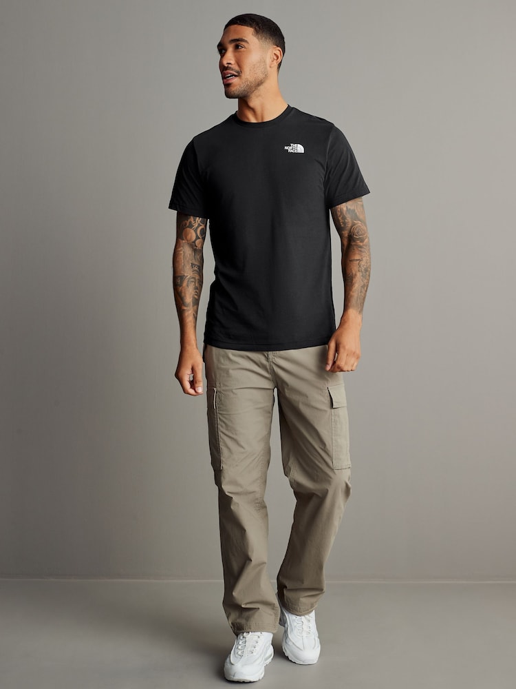 The North Face Black Vertical Print 100% Cotton T-Shirt - Image 4 of 9