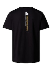 The North Face Black Vertical Print 100% Cotton T-Shirt - Image 9 of 9