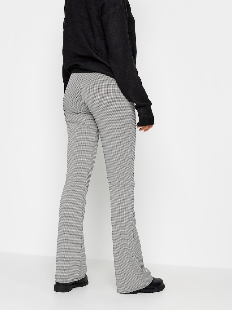 Long Tall Sally Black Check Kickflare Trousers - Image 2 of 4 Long Tall Sally Black Check Kickflare Trousers - Image 2 of 4