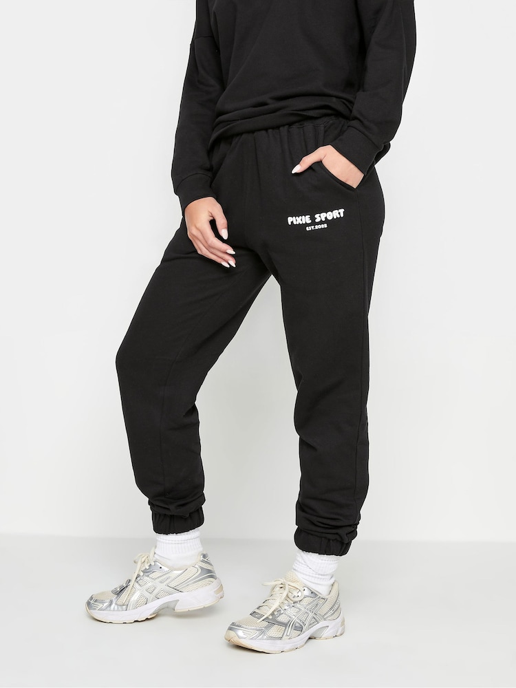 PixieGirl Petite Black Pixie Sport Joggers - Image 1 of 5