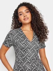 M&Co Jacquard V-Neck Dress - Bild 4 von 4