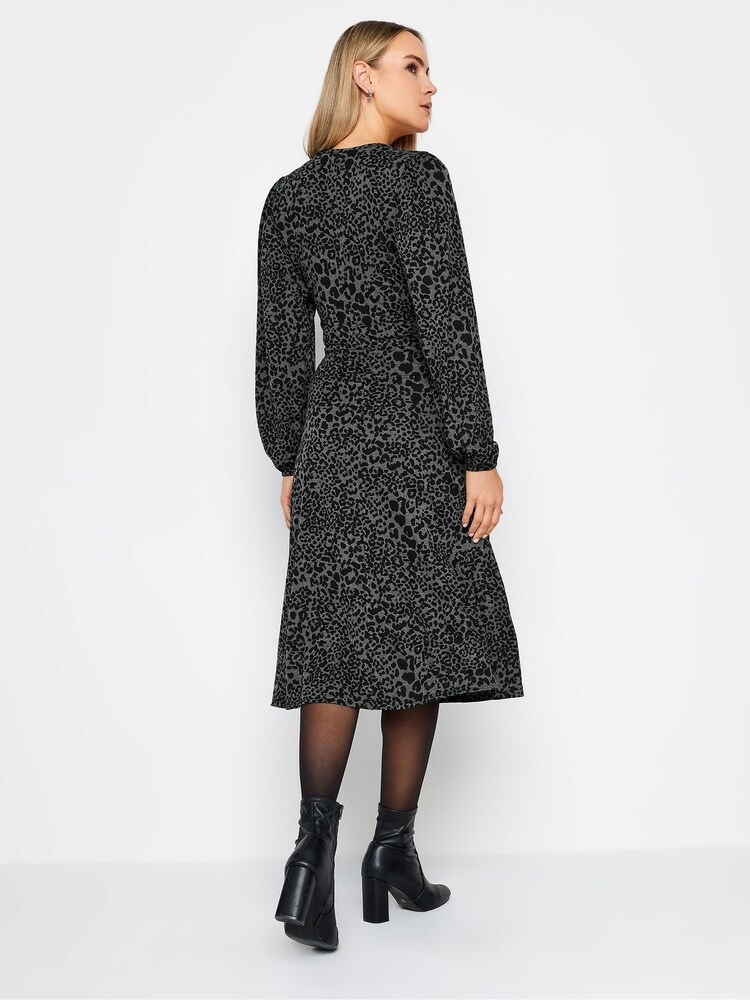 Long Tall Sally Grey Wrap Dress - Image 2 of 4